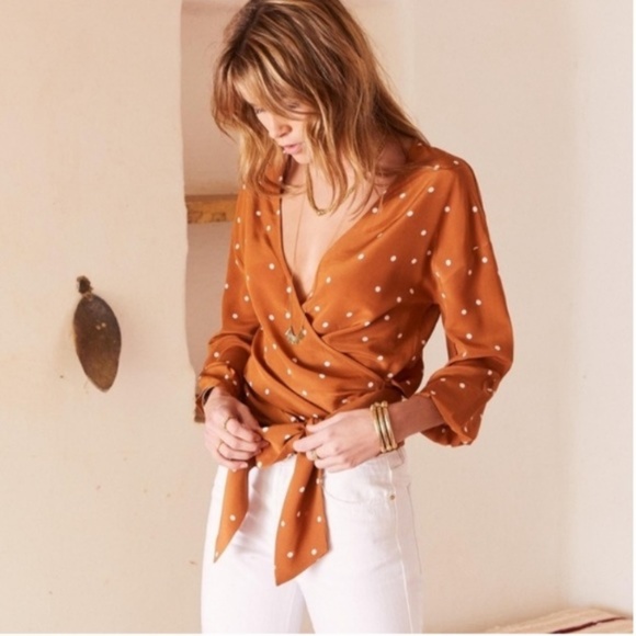 Sezane Tops - SEZANE Silk Anya blouse